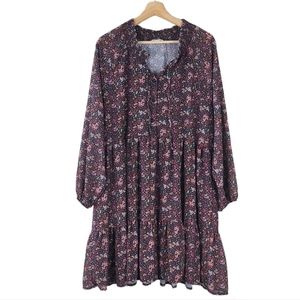 American Eagle Boho Floral Long Sleeve Dress